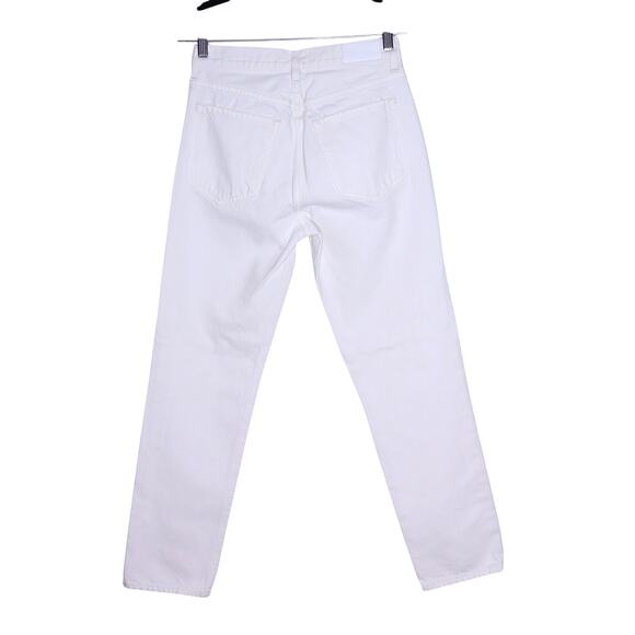 GOLDSIGN High Rise Straight Leg Jean Calla White Button Fly Casual Women's 26 - Picture 2 of 12
